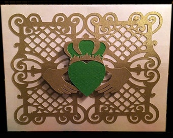 St. Patrick's Day BONUS!!!! SVG Celtic Frame - Irish Claddagh Braided Paper - DIY - Cricut Explore, Maker, Silhouette