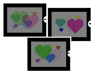 SVG File - See Video - My Heart Beats For You Animated Lenticular Greeting Card - Cricut Explore, Maker, Venture, Silhouette