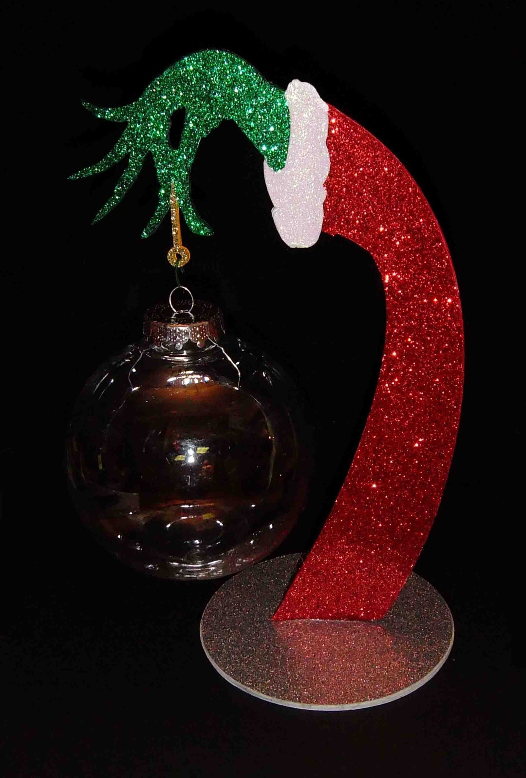 Grinch Christmas Ornament Display Stand DIY Cricut Explore, Maker, Joy