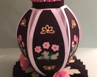 SVG File - DIY "Faberge Egg" Easter Tea Light Gift Box - Cricut Explore Maker Silhouette