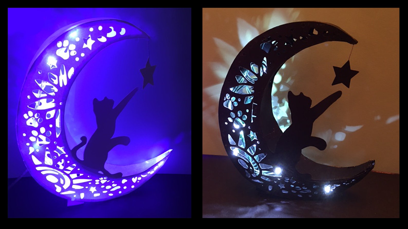 HOSSOM Kit Peinture Enfant avec Lampe de Chat, Veilleuse 3D DIY, Bricolage pour Garçons, Cadeau d'Anniversaire pour Filles de 3-12 Ans