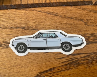 Late Model Corvair Clear Vinyl Sticker