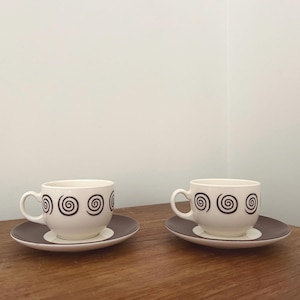 Pair of vintage espresso cups