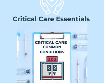 Guía de estudio de afecciones comunes en cuidados críticos