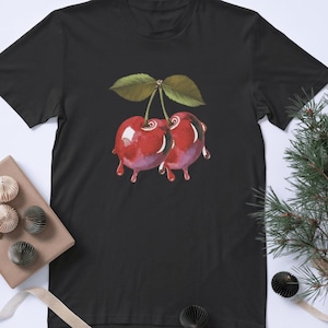 Vintage Cherry Shirt, Cherry Tee, Food lover gift, Foodie, Cherry Lover Gift, Retro Cherry Shirt, Cherries Tee, Fruit tshirt, Summer Shirt