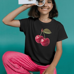Vintage Cherry Shirt, Food lover gift, Foodie, Cherry Lover Gift, Retro Cherry Shirt, Cherries Tee, Fruit tshirt, Summer Shirt, Cherry Tee