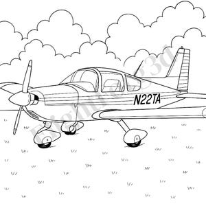 Desenho para colorir Grumman AA-5