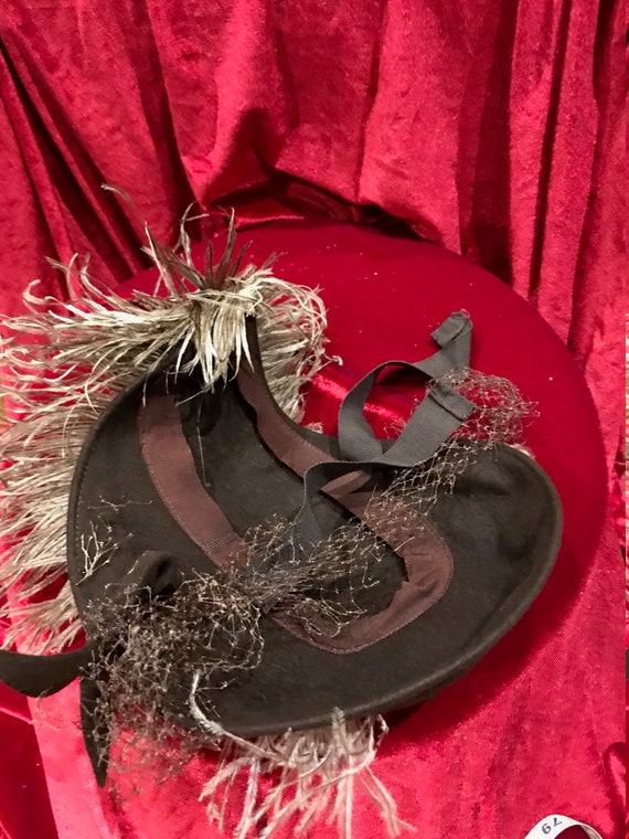 Ostrich Feather Felt Hat  (FFs5244) - image 3
