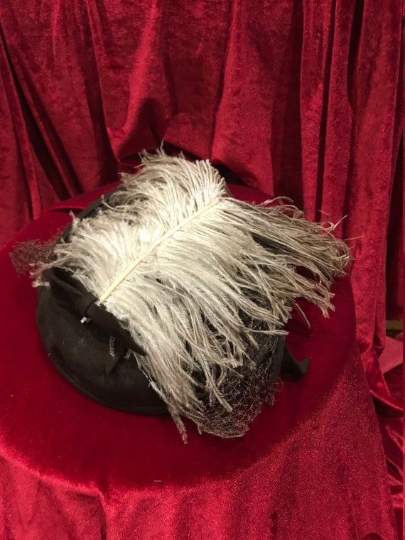 Ostrich Feather Felt Hat  (FFs5244) - image 4