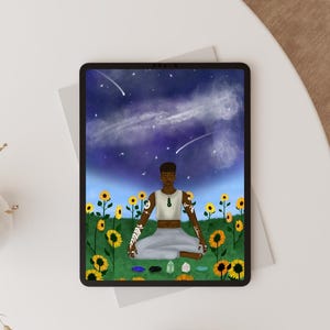Anicca — Meditative & Spiritual Art Instant Digital Download | Vipassana-Inspired Printable | Cosmic Connection