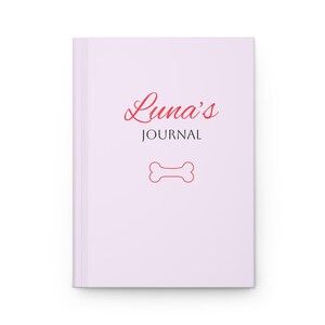 Dog Journal | Minimal Heart & Bone Journal Hardcover