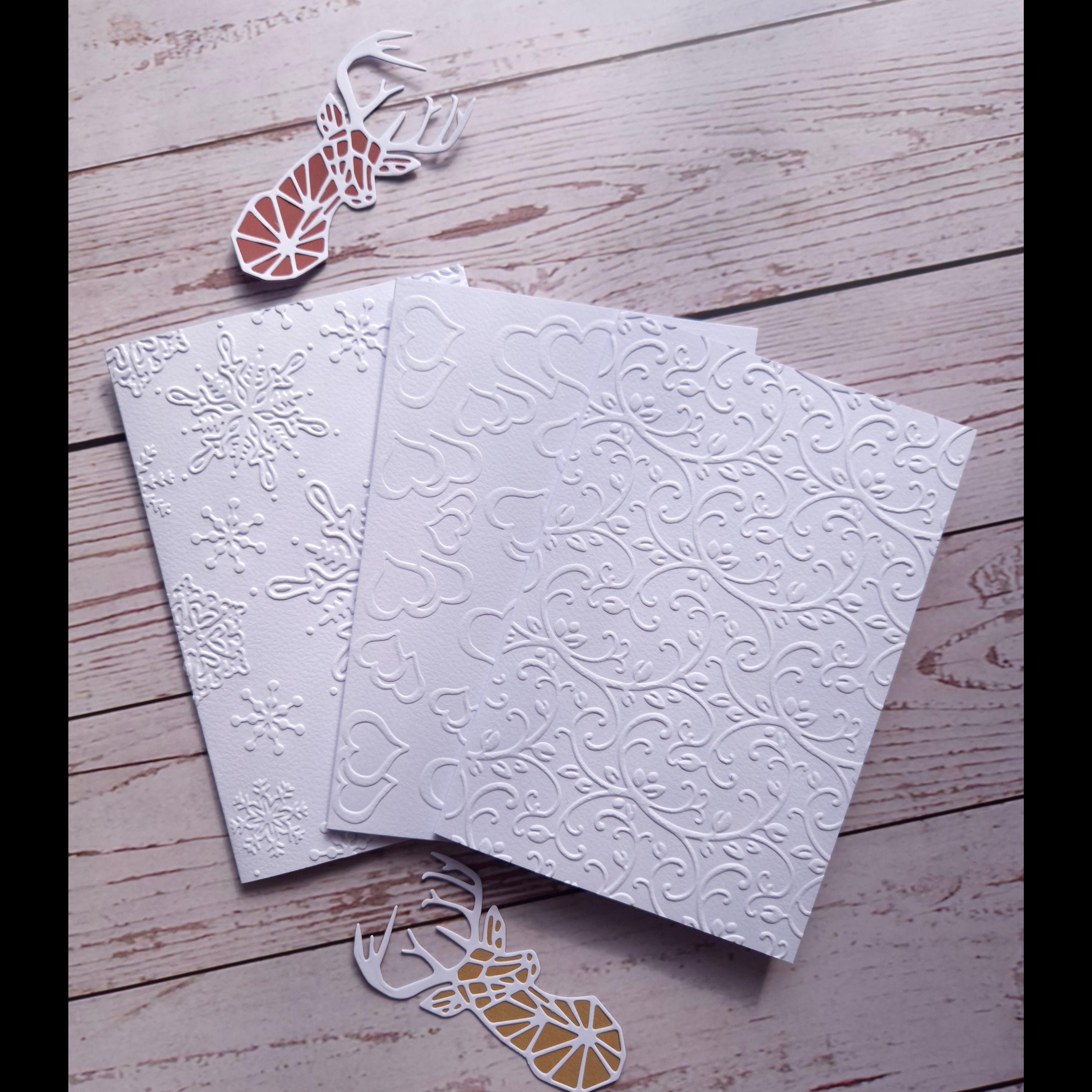Dankeskarten Mit Schneeflocken-Design – 24 Karten + Umschläge, Recycleter Karton – Für Weihnachten & Winter