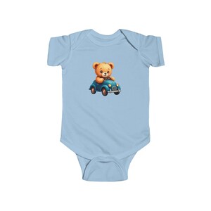 Uroczy niedźwiadek body niemowlęce, słodkie ubranka dla niemowląt, prezent dla noworodka, prezent na baby shower, strój dla malucha, odzież niemowlęca