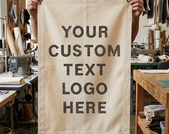 Large Personalized Blank Canvas Banners | Giant Custom Cotton Banner Camp Flag | DIY Sign Making | Custom Size Available
