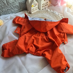 Stylish Handmade Dog Raincoat - Durable Waterproof Outerwear