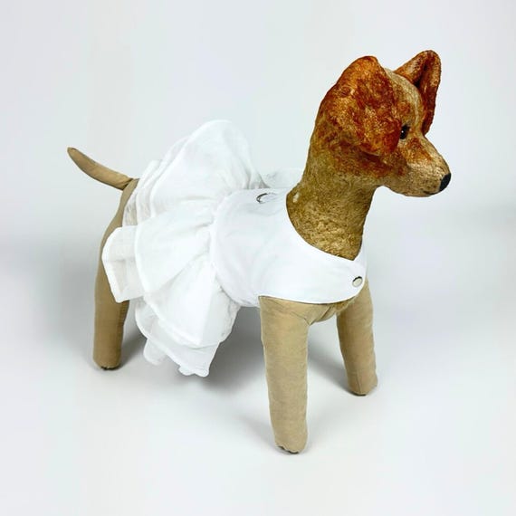 Handmade Cotton Dog Dress: Summer Pet Outfit With Leash Ring - Etsy Israel
