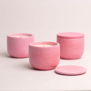 Pine Haven Soy Candle Handmade Concrete Candle with 20 Hour Burn Time, Luxury Concrete Planter, Custom Scent, Elegant Home Decor,