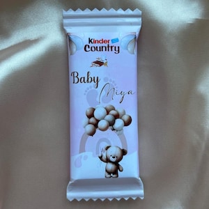 Kinder Country Personalizzati con Tema a Scelta - Dolci Unici da Regalare - Su Misura, Compleanno, Evento Speciale, Baby Shower