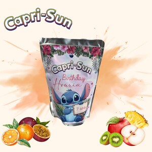 Caprisun Tema personalizado à sua escolha - Bebida para oferecer como presente - Personalizado, Casamento, Aniversário, Evento especial, Chá de bebê