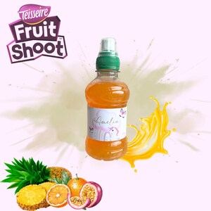 Fruitshoot personalizzato, tema a scelta – Bottiglia personalizzata per bambini, regalo unico e originale