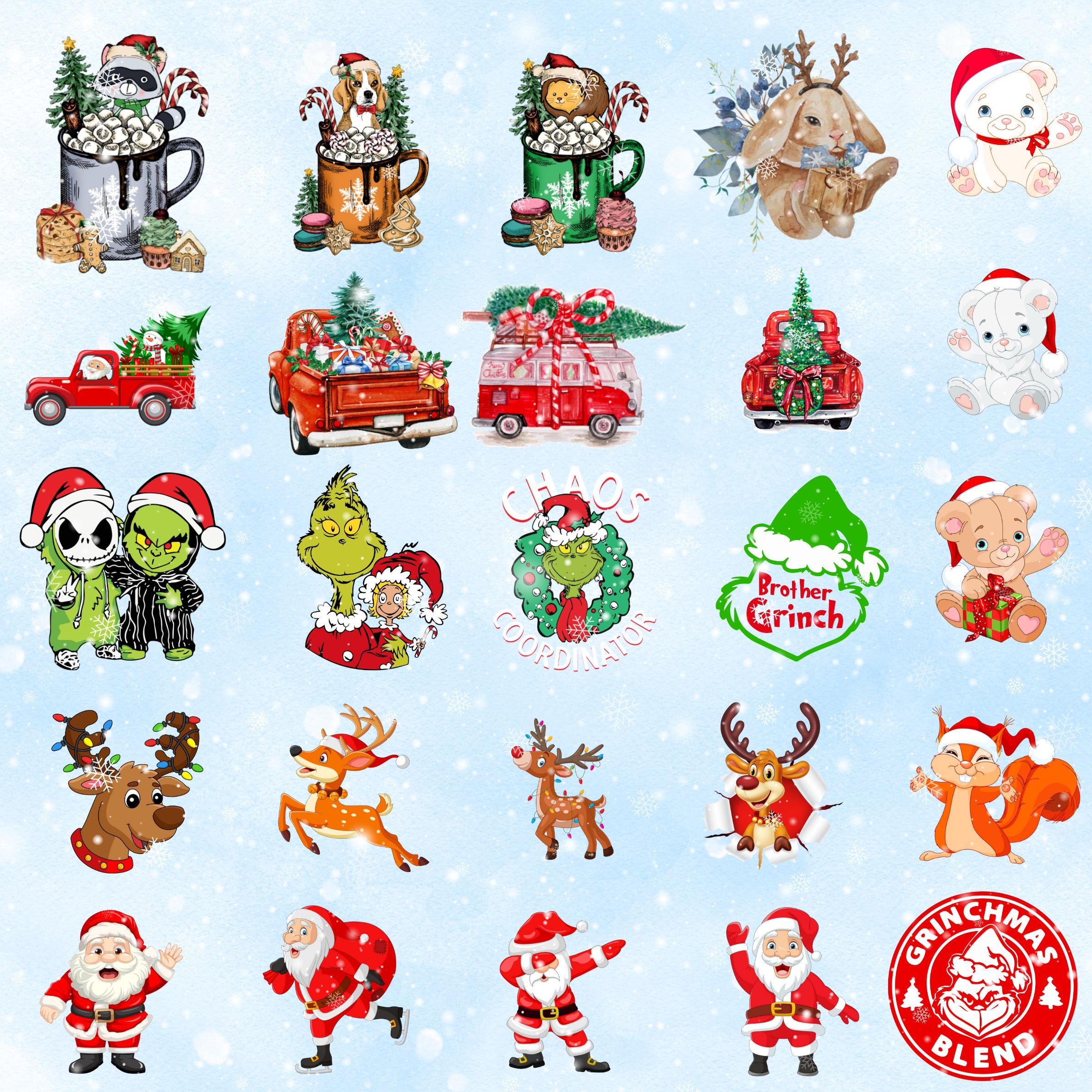 8000+ Christmas PNG Bundle | Mega Clipart Pack | Festive Quotes Santa ...