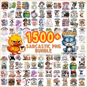 Sarcastic Png Bundle Funny Quote Clipart Snarky Saying Png Humorous Sublimation Graphic Digital Download