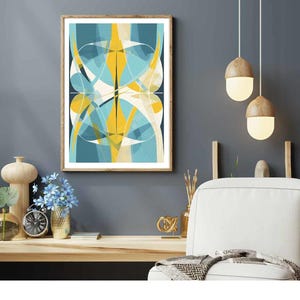 Pôster astrológico personalizado com o signo de Gêmeos, abstrato do zodíaco, arte de parede astrológica do elemento ar, presente de aniversário para impressão abstrata, download digital, decoração para casa