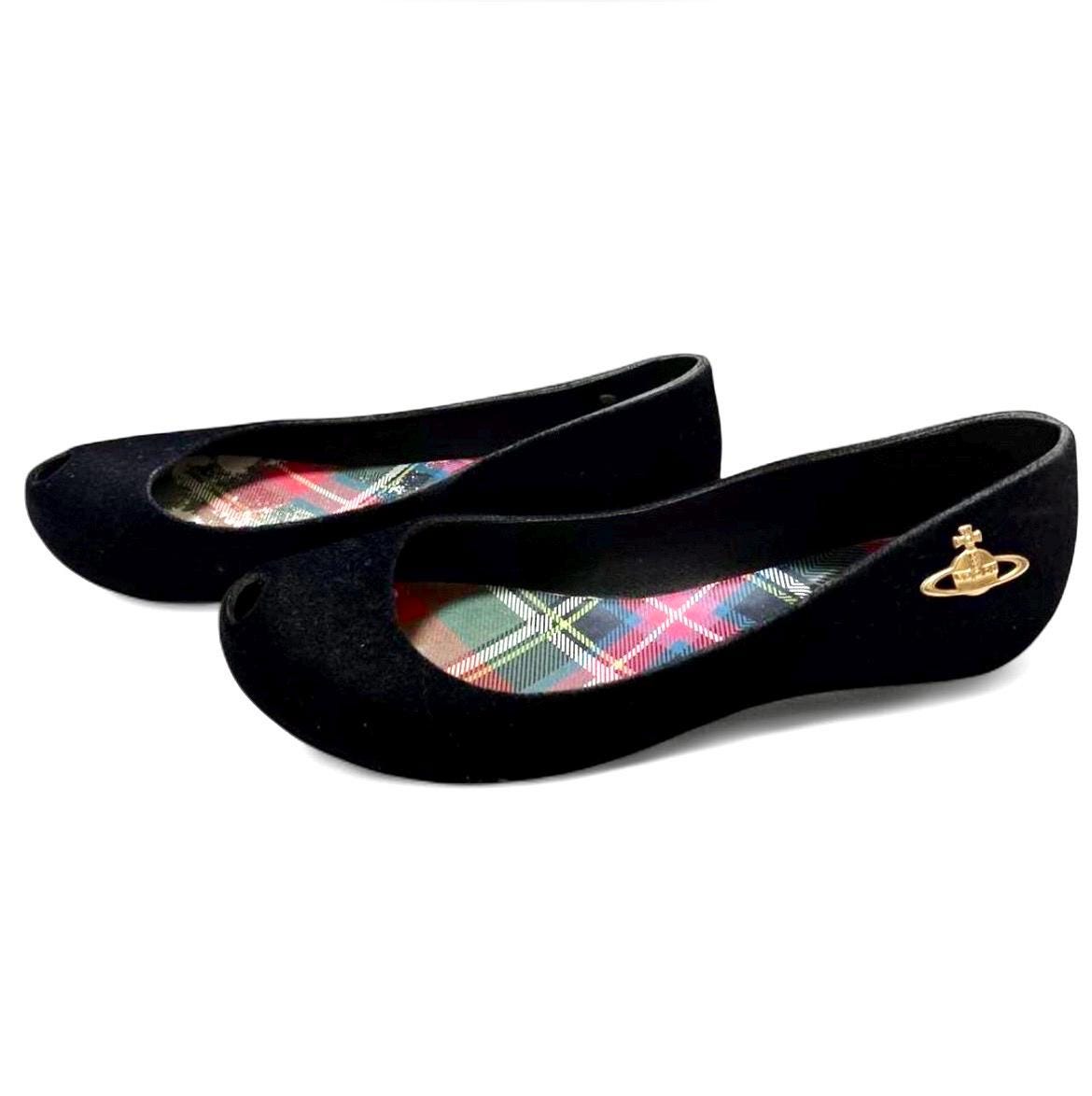 Vivienne Westwood X Melissa Tortoise Shell Ballerina Shoes
