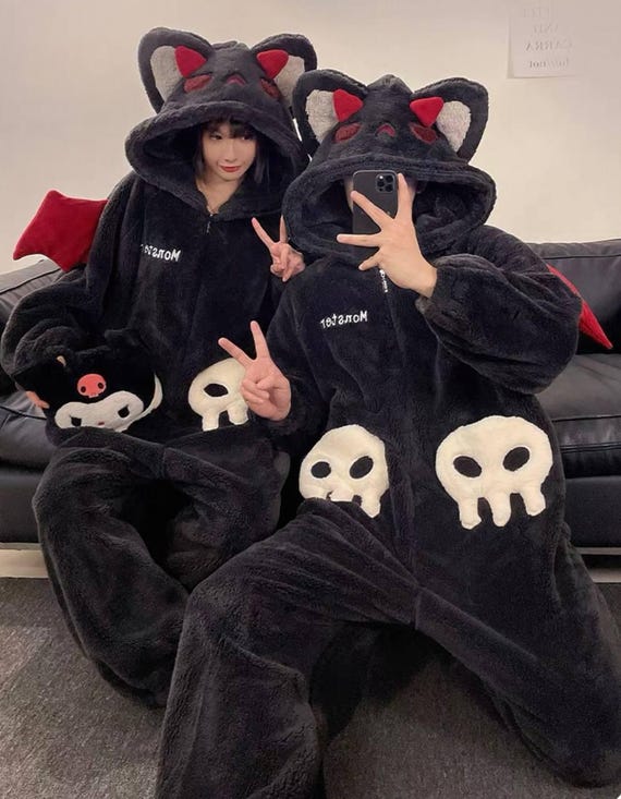 kigurumi フルセット Dracula Kigurumi Couple Pajamas | Cozy Valentine Gift for Him