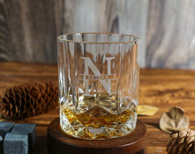 Groomsman 11oz Whiskey Glass, Engraved Old Fashion, Groomsmen Gift Idea, Personalized Groomsman - Best Man Gift, Wedding Shot Glasses