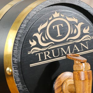 Personalized  Liquor Barrel, Bourbon, Whiskey, Groomsmen, Man Cave, Custom Gifts for Men, Christmas, Father's Day, Engraved, Home Bar