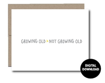 DIGITAL DOWNLOAD | Greeting Card | Birthday Card | Instant Download | Paper Goods | PDF Printable | Handwritten | 5x7