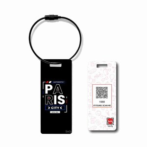 Etiqueta inteligente para equipaje SeQr: Souvenir de Francia de objetos perdidos FRA BT 05