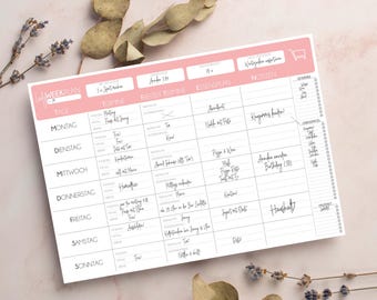 weekly planner template