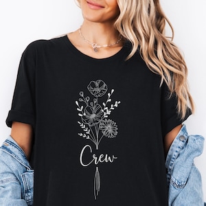 JGA Shirt Braut Personalisiert Junggesellinnenabschied T-Shirt Brautparty Geschenk Trauzeugin Crew Bachelorette Tshirt afbeelding 8