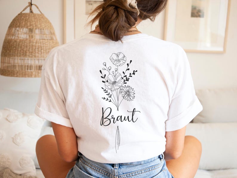 Personalisiertes JGA Shirt Braut Junggesellinnenabschied T-Shirt Brautparty Personalisiertes Geschenk Trauzeugin Team Braut Geschenke JGA