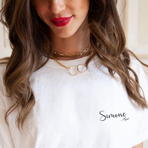 JGA Shirt Braut Personalisiert Junggesellinnenabschied T-Shirt Brautparty Geschenk Trauzeugin Crew Bachelorette Tshirt afbeelding 3