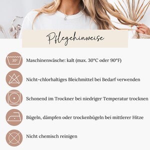 text and icons related to laundry care instructions, including washing, drying, and ironing.