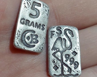 Flamingo Frac, 5 grams silver (1pc. 5g) - 999 fine, *Pocket piece*