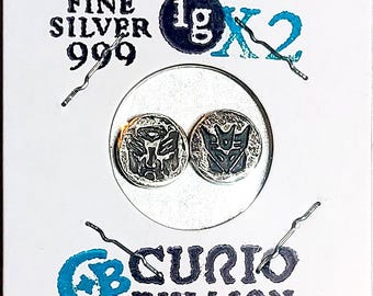 Transformer Set, 1 gram silver x2 (2 pcs) - 999 fine