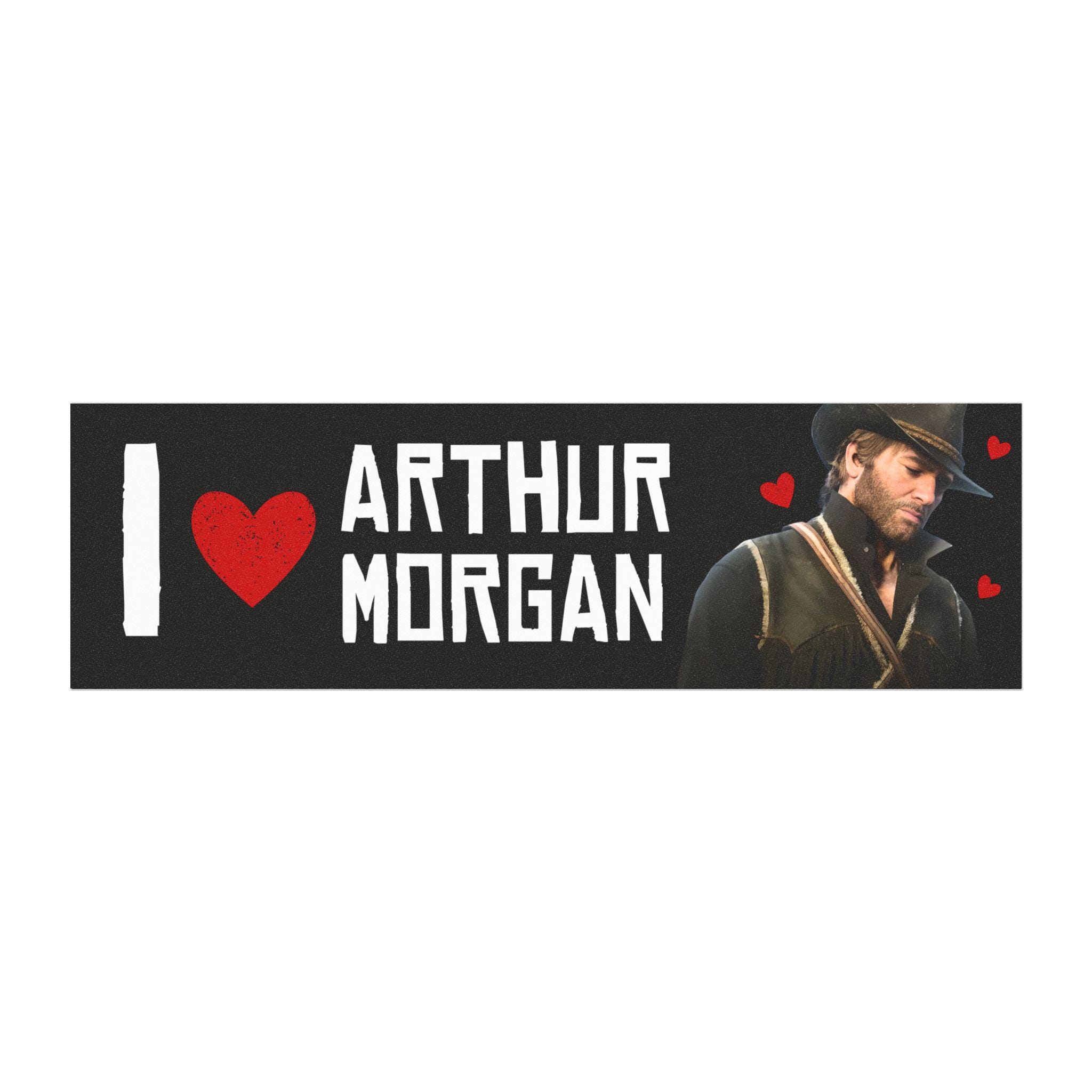 I Love Arthur Morgan Bumper Car Magnet - Red Dead Redemption