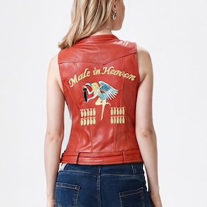 Resident Evil 2 Claire Redfield Leather Vest, Made in Heaven Leather Vest
