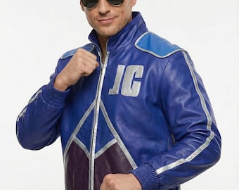 Chaqueta de cuero de Johnny Cage inspirada en Mortal Kombat, disfraz de Johnny Cage para cosplay en MK11