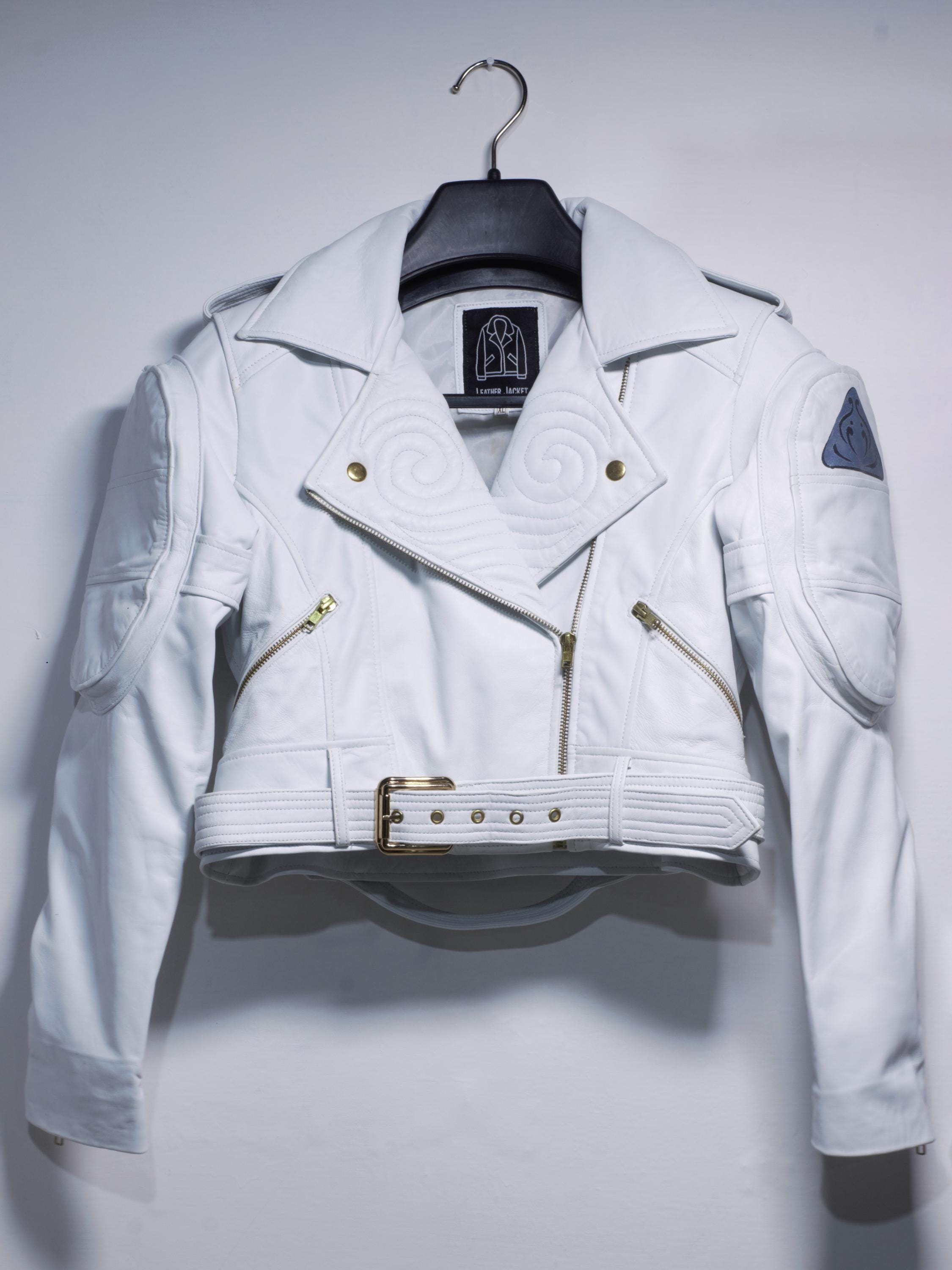Devil May Cry 5 Lady White Leather Jacket - DMC 5 Lady Cosplay