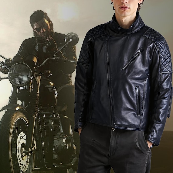 MGS5 Diamond Dogs スネーク レプリカ レザーJKT　ライダース MGS5 Diamond Dogs スネーク レプリカ レザーJKT ライダース MGS5