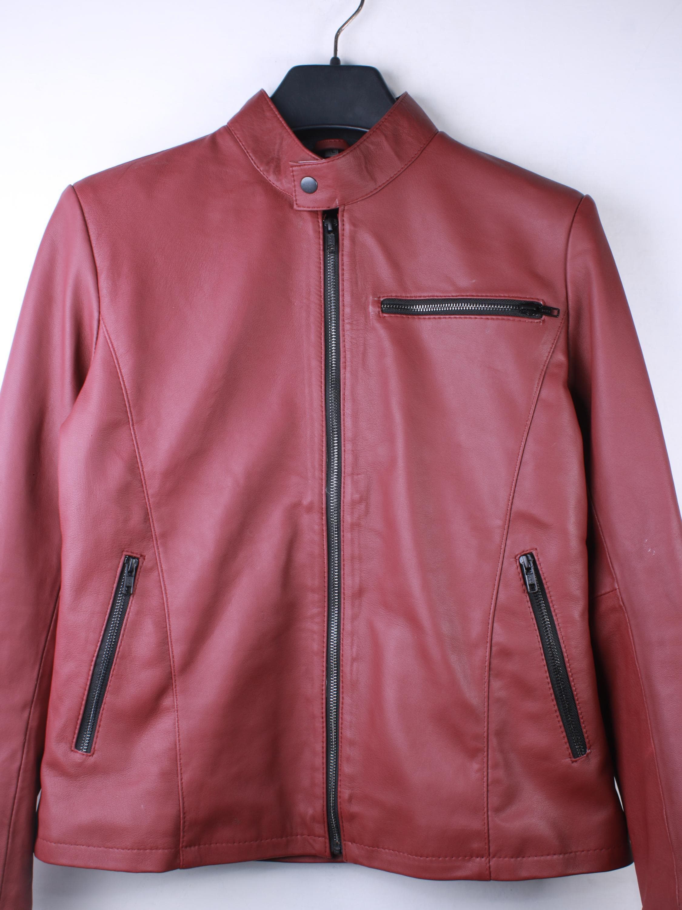 Resident Evil 2 Claire Redfield Moto Leather Jacket, Made in