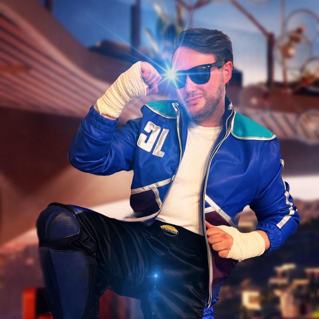 Mortal Kombat Inspired Johnny Cage Leather Jacket, MK11 Johnny Cage Cosplay Costume