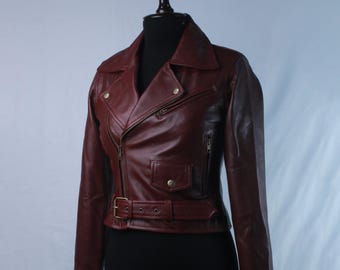 Resident Evil Veronica Claire Redfield Leather Jacket - RE: Code Veronica Cosplay Costume -  Custom Size Real Leather | Gaming Gift