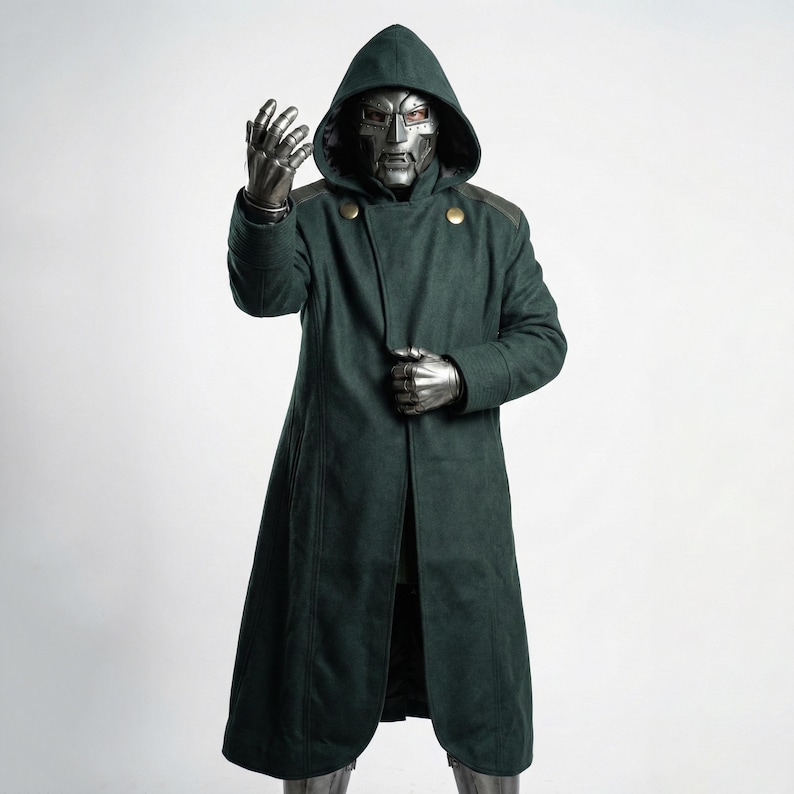Inspired By Fantastic Doom Cosplay Coat, Robert Downey Jr Doom Dr Wool Cosplay Coat image 1