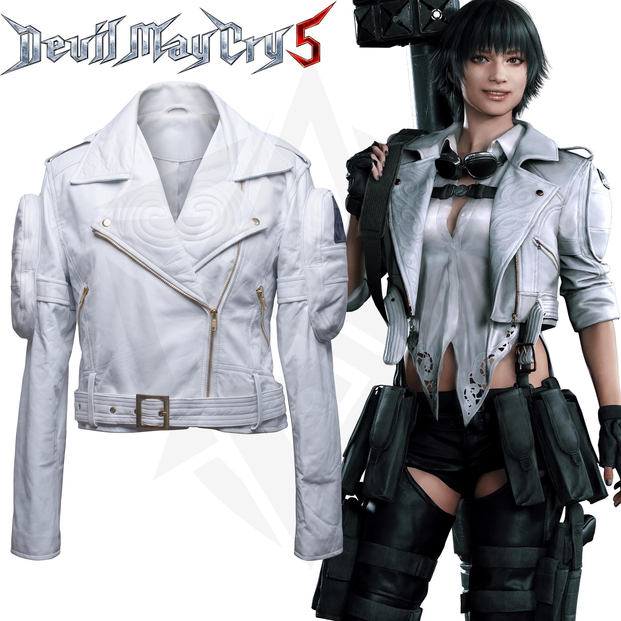 Devil May Cry 5 Lady Inspired Cosplay Jacket - DMC 5 Mary Ann